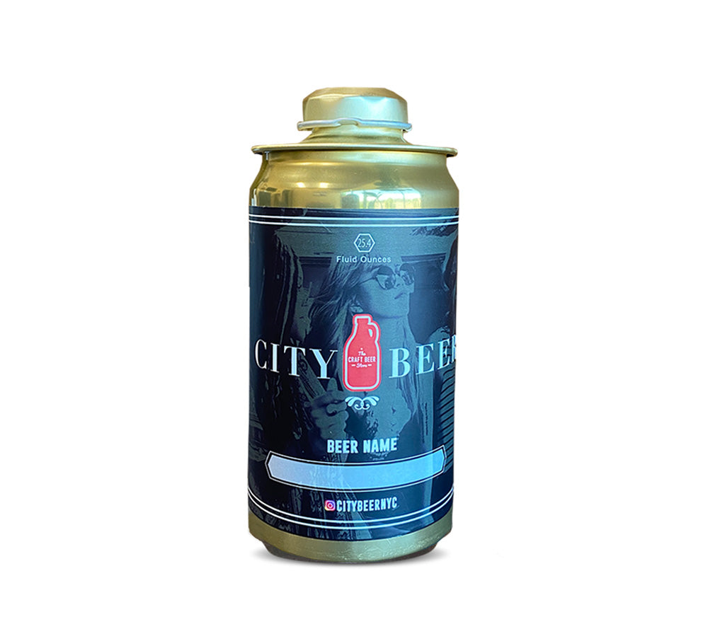 25.4oz Crowlers - Custom Labeled Twistees (120 Twistees cans, lids and caps per box)
