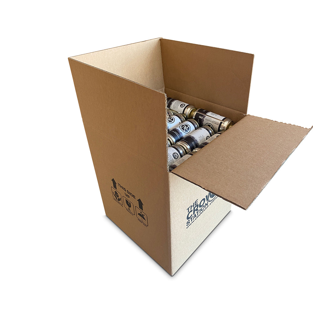 25.4oz Crowlers - Blank Twistees Cans (120 Twistees cans, lids and caps per box)