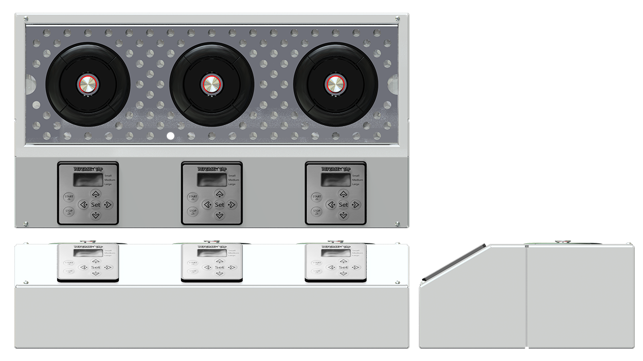 3 Nozzle Premium Counter Top Dispensers