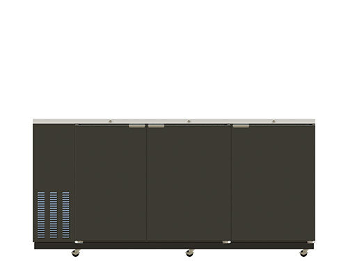 79.5" 3 Door Back Bar Refrigerator