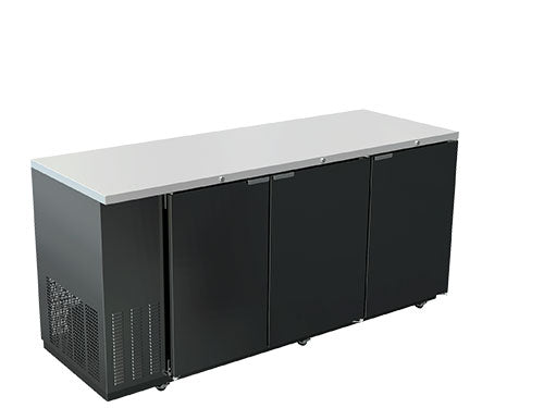 79.5" 3 Door Back Bar Refrigerator