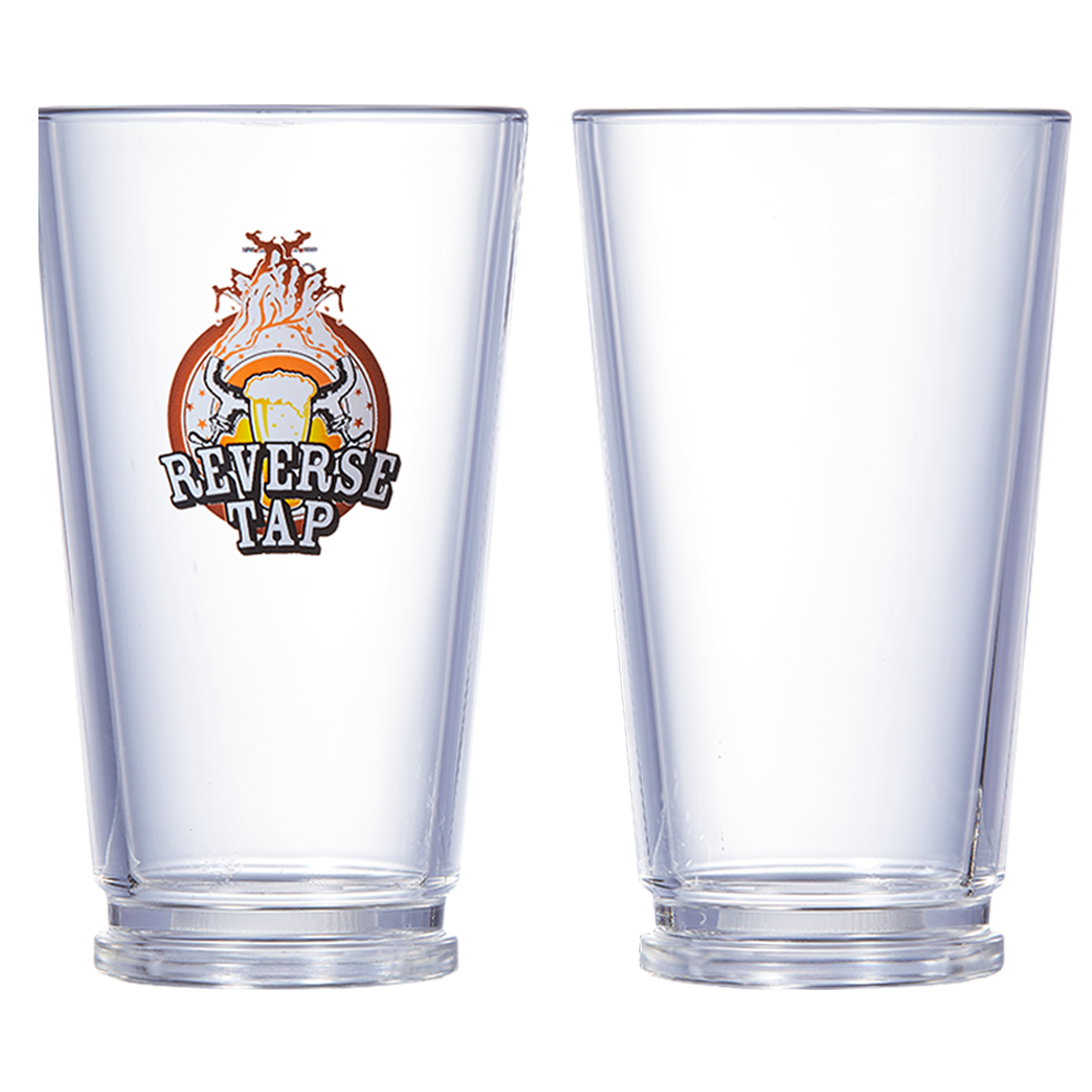 16oz reusable glasses for bottom filling ReverseTap.