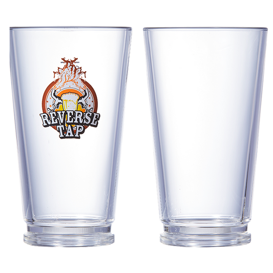 16oz reusable glasses for bottom filling ReverseTap.